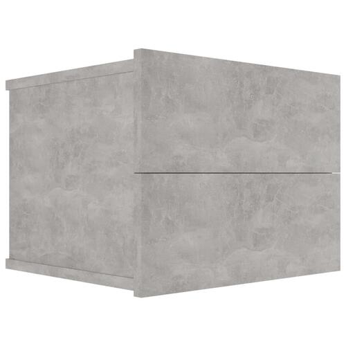 Sengebord 40x30x30 cm konstrueret træ betongrå