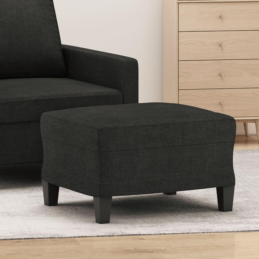 Fodskammel 60x50x41 cm stof sort