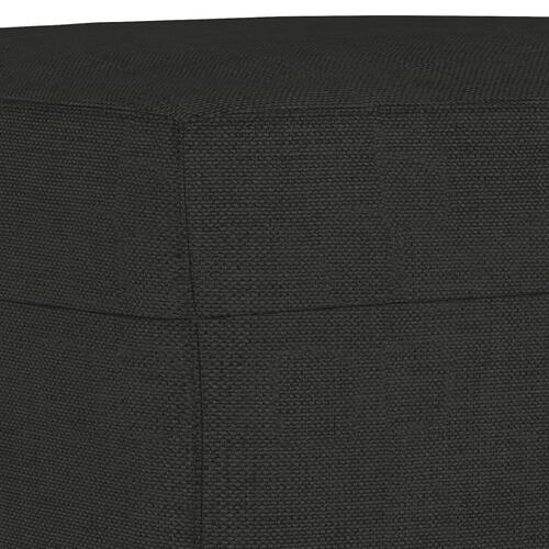 Fodskammel 60x50x41 cm stof sort