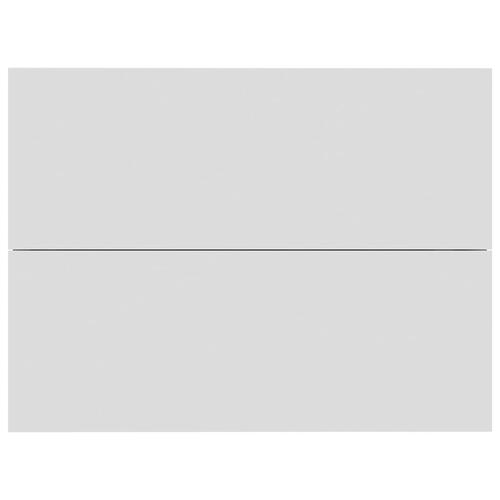 Sengeskabe 2 stk. 40x30x30 cm konstrueret træ hvid sonoma-eg