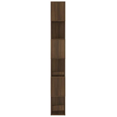Bogreol/rumdeler 60x24x186 cm brun egetræ