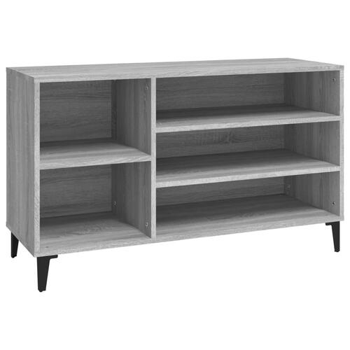 Skoskab 102x36x60 cm konstrueret træ grå sonoma-eg