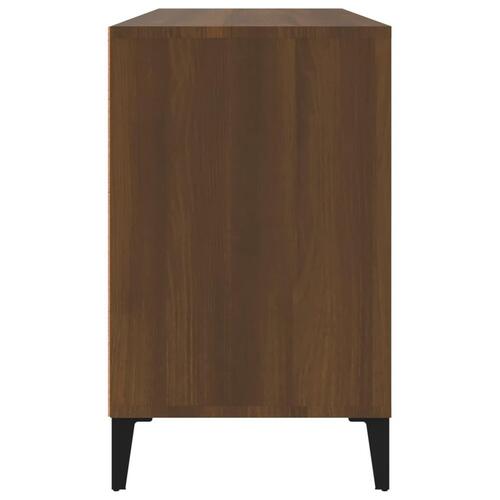 Skoskab 102x36x60 cm konstrueret træ brun egetræ