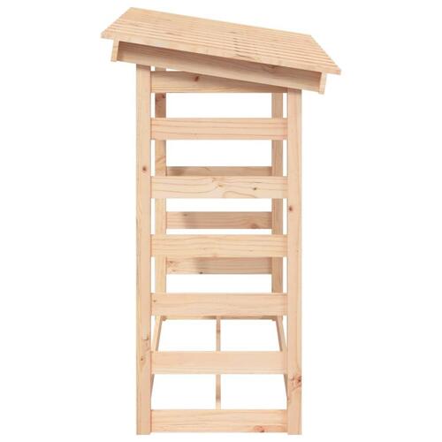 Brændestativ 108x64,5x110 cm massivt fyrretræ