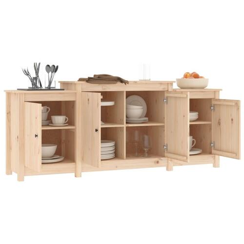Skænk 164x37x68 cm massivt fyrretræ