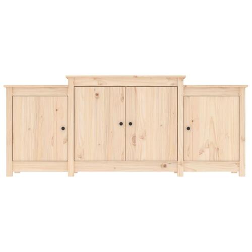 Skænk 164x37x68 cm massivt fyrretræ