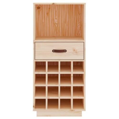 Vinreol 45x34x100 cm massivt fyrretræ