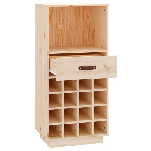 Vinreol 45x34x100 cm massivt fyrretræ