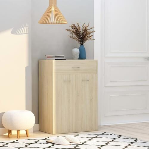 Skoskab 60x35x84 cm konstrueret træ sonoma-eg