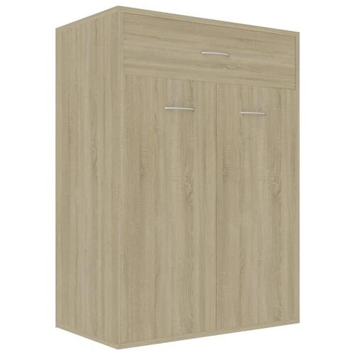 Skoskab 60x35x84 cm konstrueret træ sonoma-eg