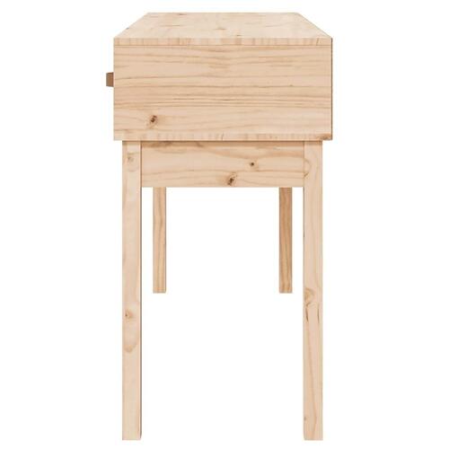 Konsolbord 114x40x75 cm massivt fyrretræ