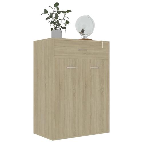 Skoskab 60x35x84 cm konstrueret træ sonoma-eg