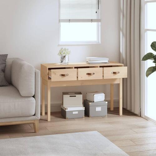 Konsolbord 114x40x75 cm massivt fyrretræ