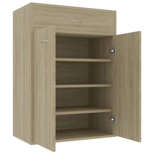 Skoskab 60x35x84 cm konstrueret træ sonoma-eg