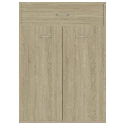 Skoskab 60x35x84 cm konstrueret træ sonoma-eg