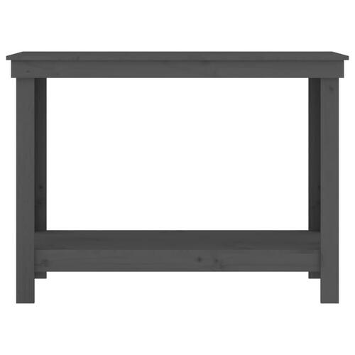 Arbejdsbord 110x50x80 cm massivt fyrretræ grå