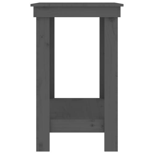Arbejdsbord 110x50x80 cm massivt fyrretræ grå