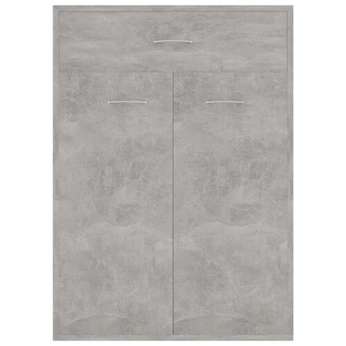 Skoskab 60x35x84 cm konstrueret træ betongrå