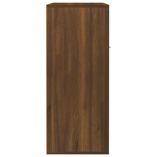 Skoskab 60x35x84 cm konstrueret træ brun egetræ