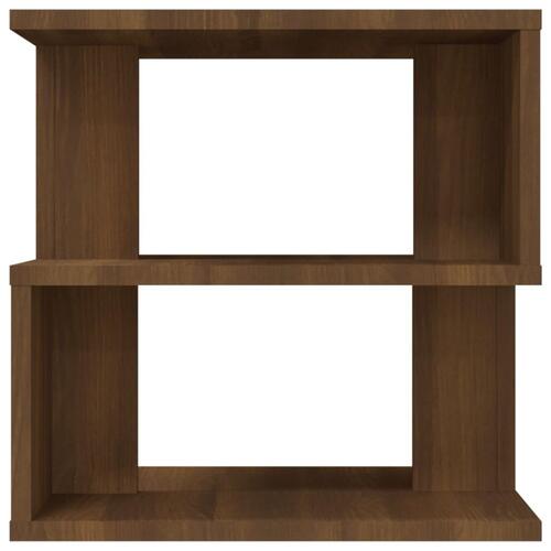 Sidebord 40x40x40 cm konstrueret træ brun egetræ