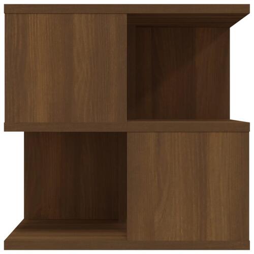 Sidebord 40x40x40 cm konstrueret træ brun egetræ
