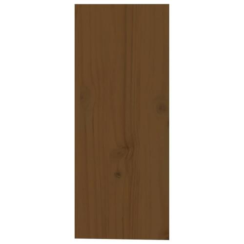 Vinreol 62x25x62 cm massivt fyrretræ gyldenbrun