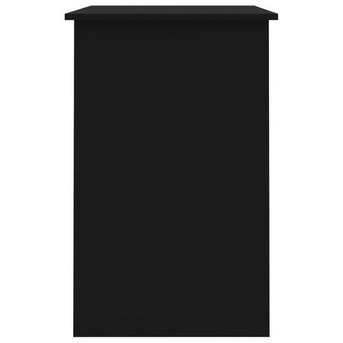Skrivebord 100x50x76 cm konstrueret træ sort
