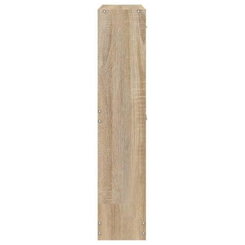 Skoskab 59x17x81 cm konstrueret træ egetræ