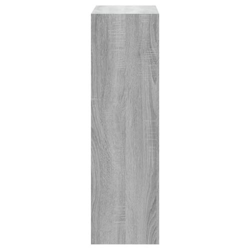 Skoskab 63x24x81 cm konstrueret træ grå sonoma-eg