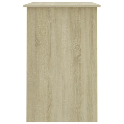 Skrivebord 100x50x76 cm konstrueret træ sonoma-eg