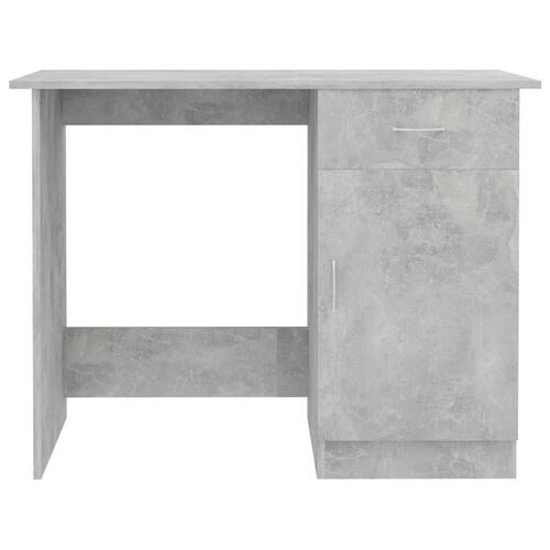 Skrivebord 100x50x76 cm konstrueret træ betongrå