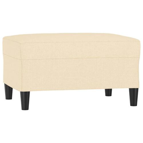 Fodskammel 70x55x41 cm stof cremefarvet