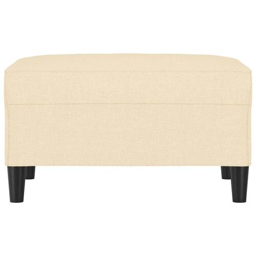 Fodskammel 70x55x41 cm stof cremefarvet