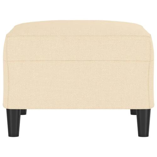 Fodskammel 70x55x41 cm stof cremefarvet