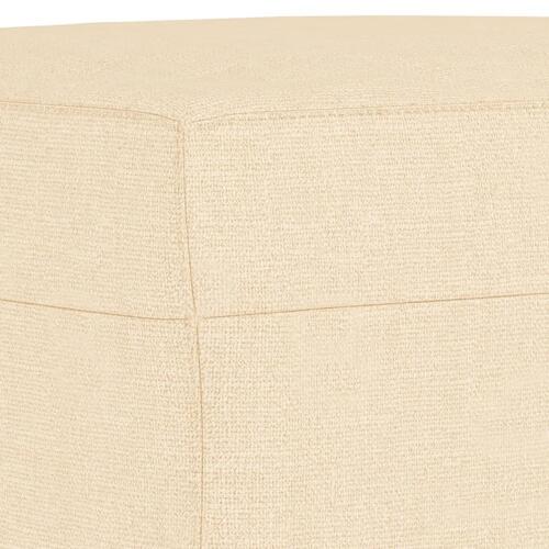 Fodskammel 70x55x41 cm stof cremefarvet