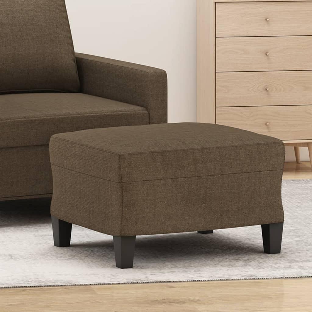 Fodskammel 60x50x41 cm stof brun