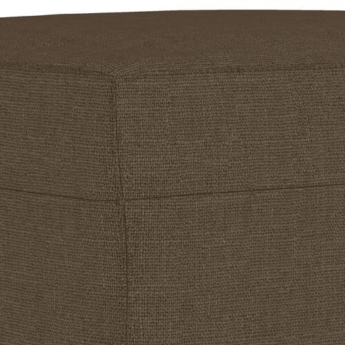 Fodskammel 60x50x41 cm stof brun