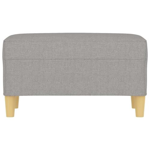 Bænk 70x35x41 cm stof lysegrå