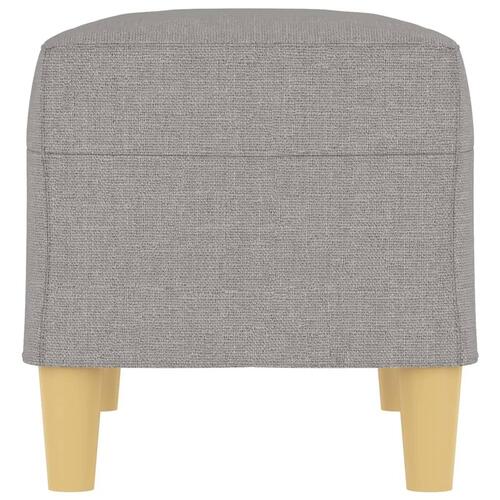 Bænk 70x35x41 cm stof lysegrå