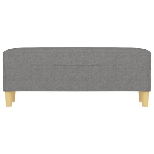 Bænk 100x35x41 cm stof mørkegrå