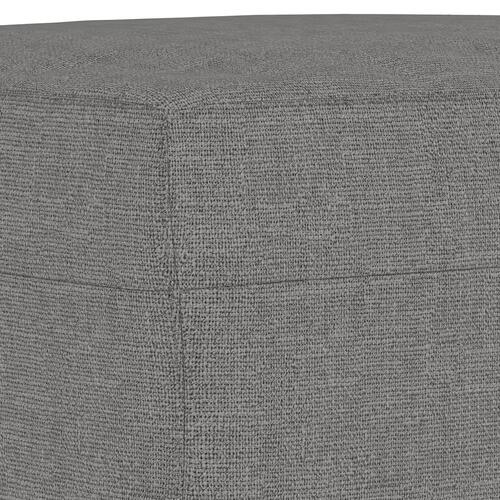 Bænk 100x35x41 cm stof mørkegrå