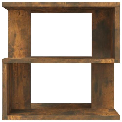 Sidebord 40x40x40 cm konstrueret træ røget egetræsfarve