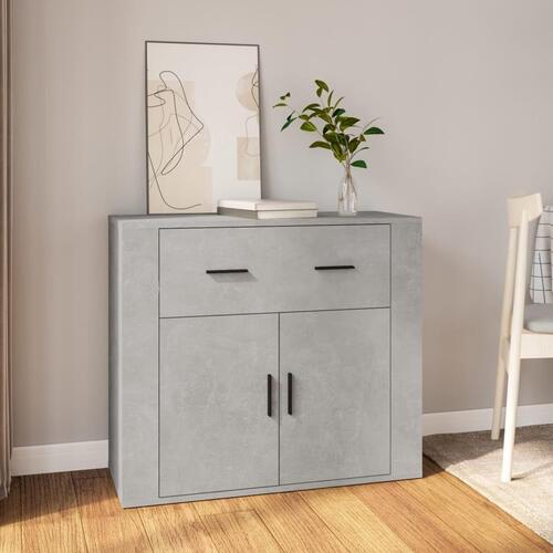 Skænk 80x33x70 cm konstrueret træ betongrå