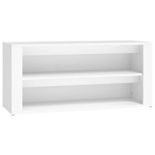 Skoreol 100x35x45 cm konstrueret træ hvid