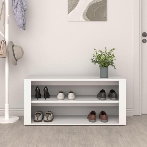 Skoreol 100x35x45 cm konstrueret træ hvid