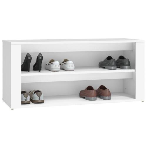 Skoreol 100x35x45 cm konstrueret træ hvid