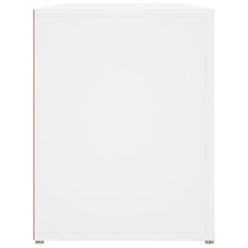 Skoreol 100x35x45 cm konstrueret træ hvid