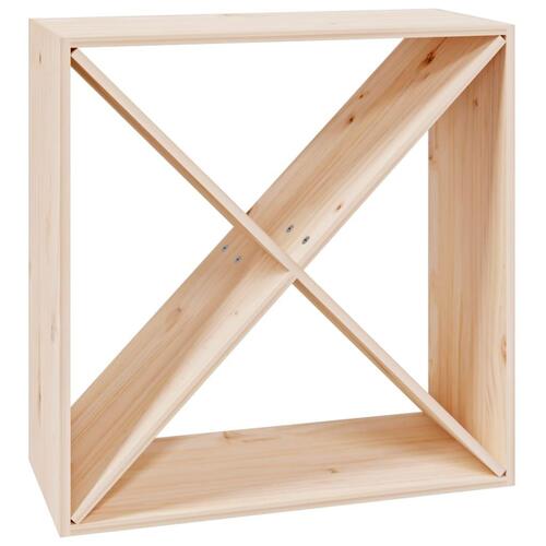 Vinreol 62x25x62 cm massivt fyrretræ