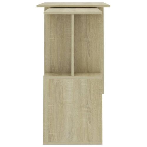 Skrivebord 200x50x76 cm konstrueret træ sonoma-eg