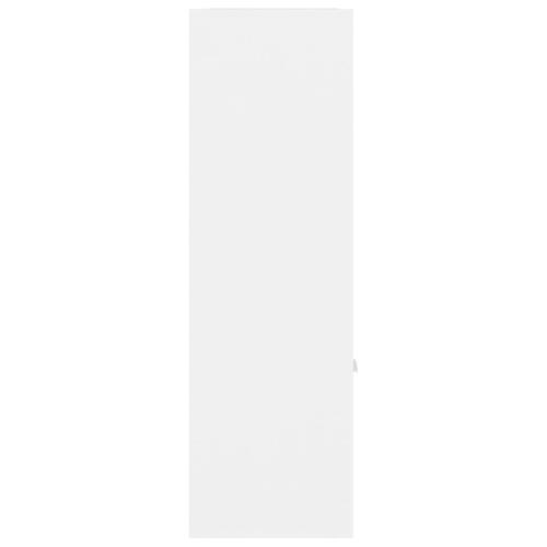 Bogreol 98x30x98 cm konstrueret træ hvid
